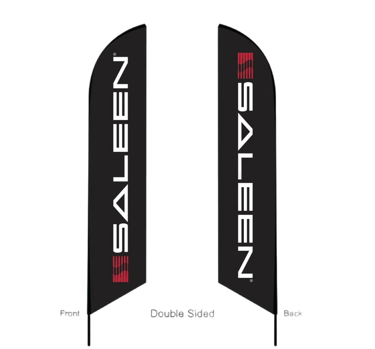Saleen Logo 9' Feather Flag – Double-Sided